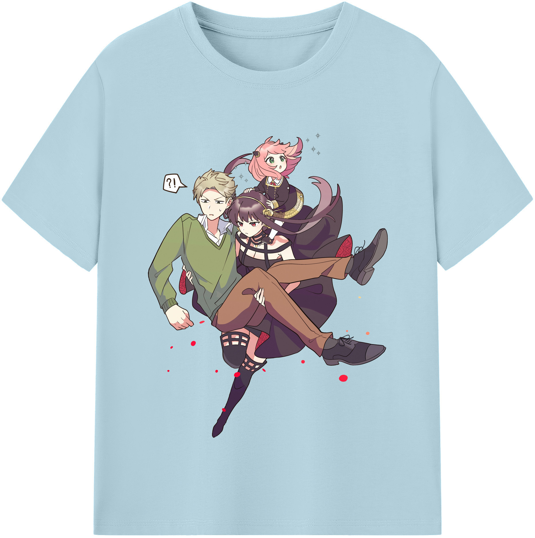 （画像用） SPY×FAMILY间谍家家酒 綿100％半袖Tシャツ（フロントプリント）